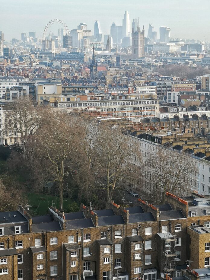 high-angle-view-townscape-against-sky